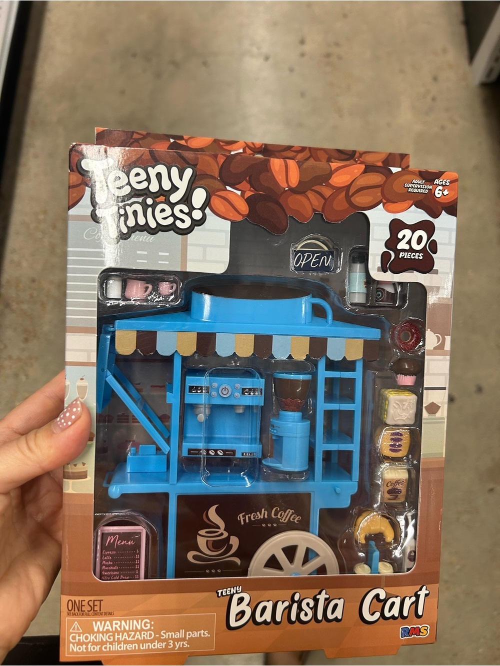 Teeny Tinies Barista Cart play set